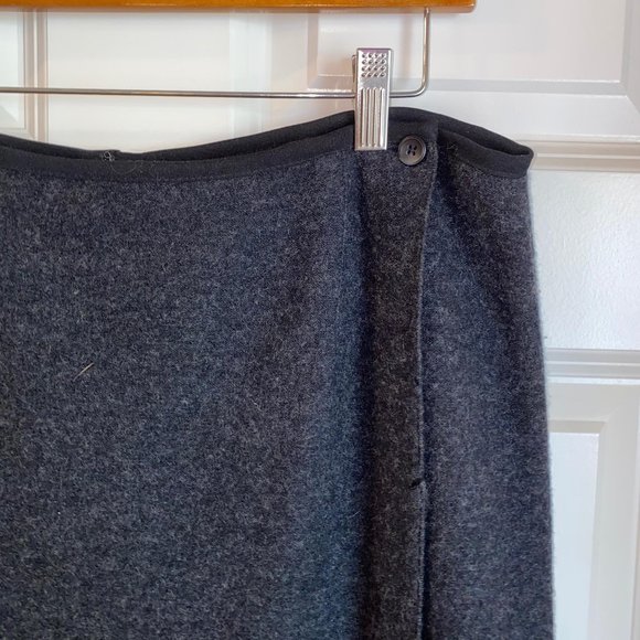 Vintage Women's Talbots 100% Wool Faux Wrap Maxi - Picture 3 of 7